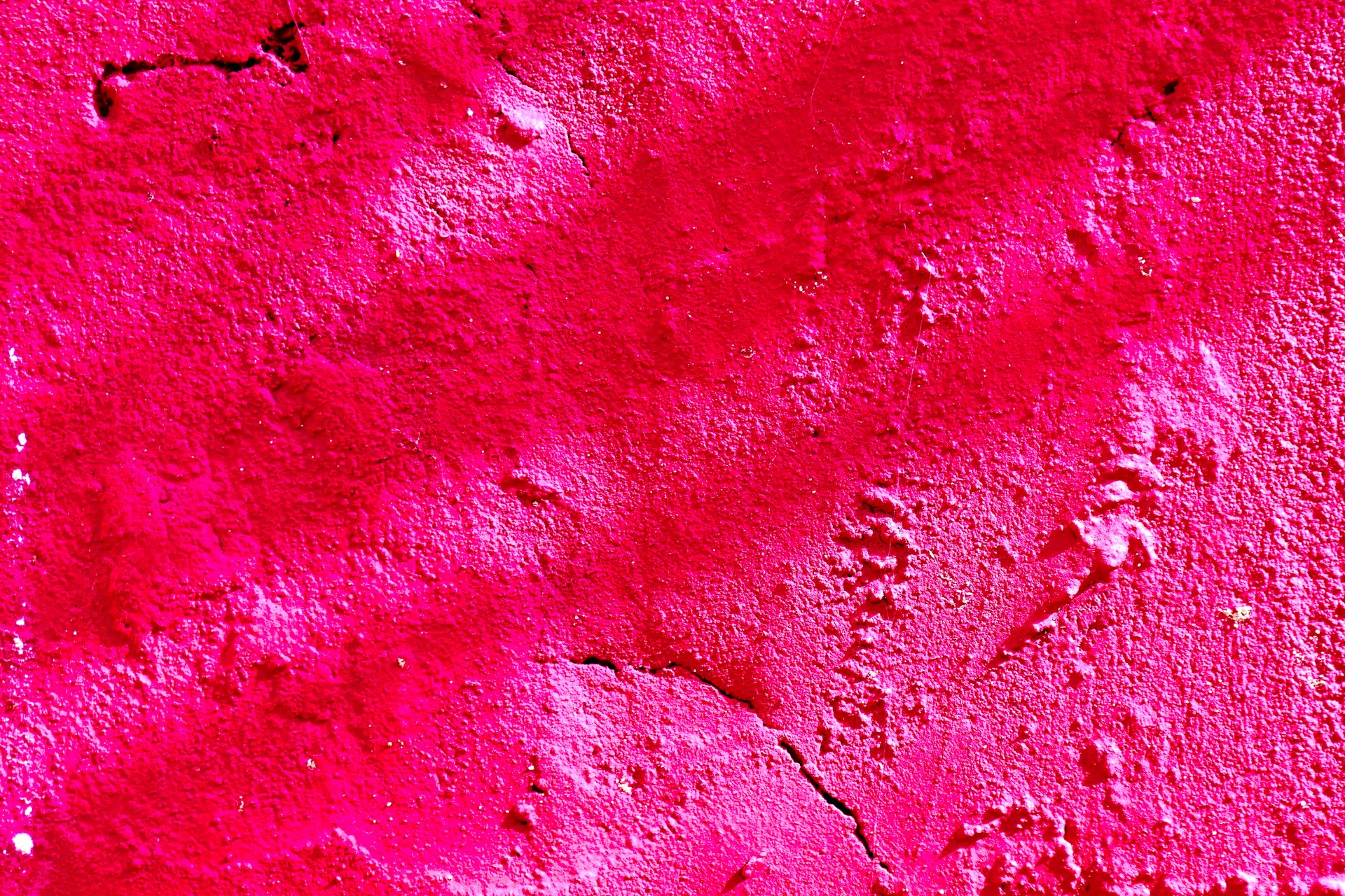 red paint on red wall